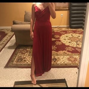 red homecoming/prom/wedding guest dress